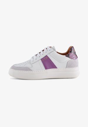 Sneakers laag - weiß lila