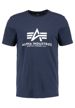 Alpha Industries Nyomott mintás póló - navy