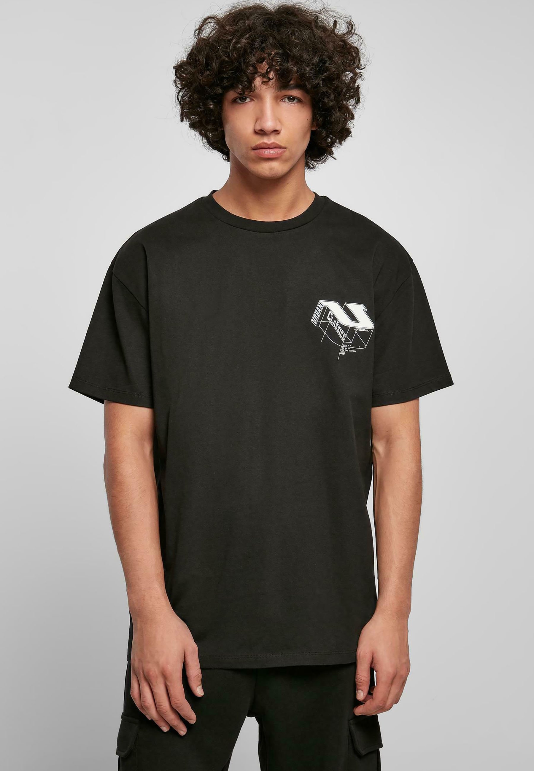ADRO T-shirt Uomo In Puro Cotone Con Stampa Grafica - Giallo Chiaro - Vestibilità Regolare