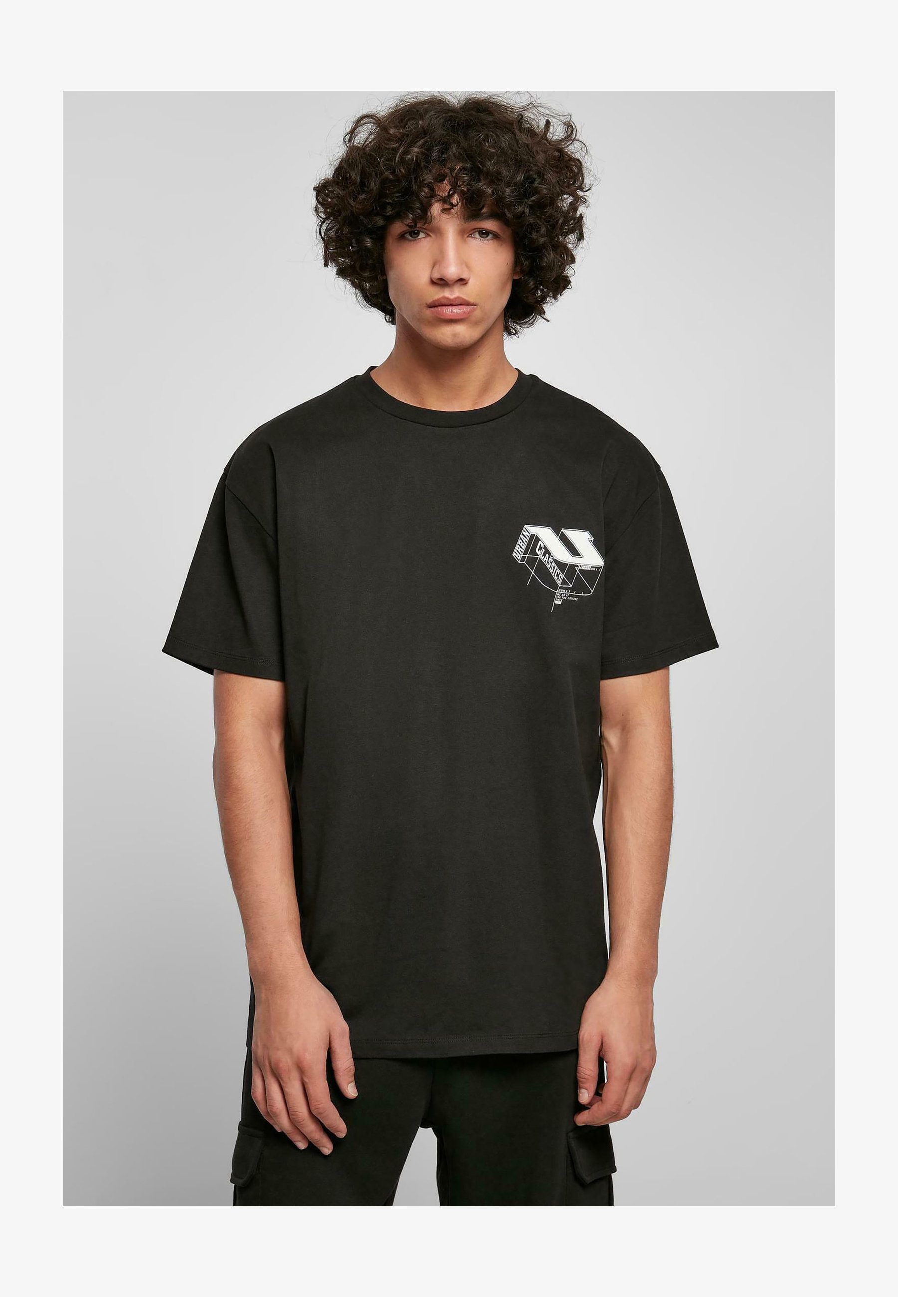 ADRO T-shirt Uomo In Puro Cotone Con Stampa Grafica - Giallo Chiaro - Vestibilità Regolare