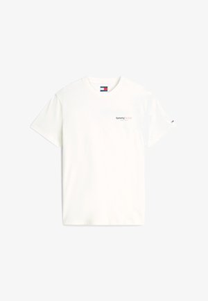 Tommy Jeans, REGULAR FIT UNISEX - Triko s potiskem - ancient white