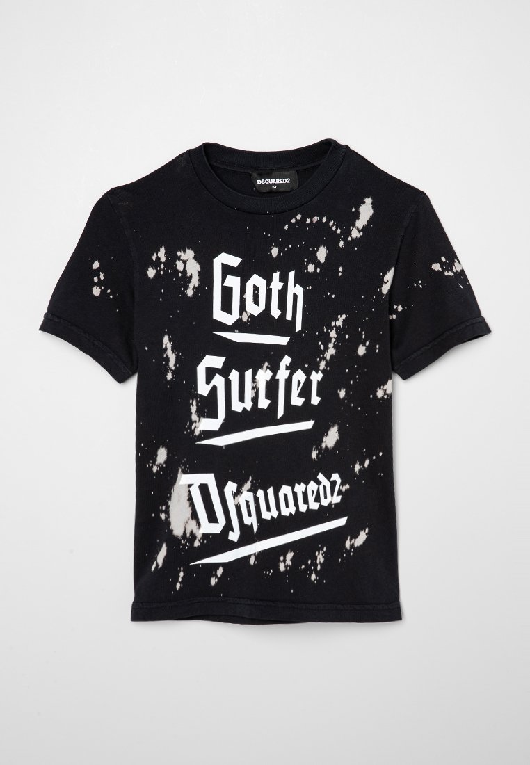 Dsquared2 T-shirt print zwart