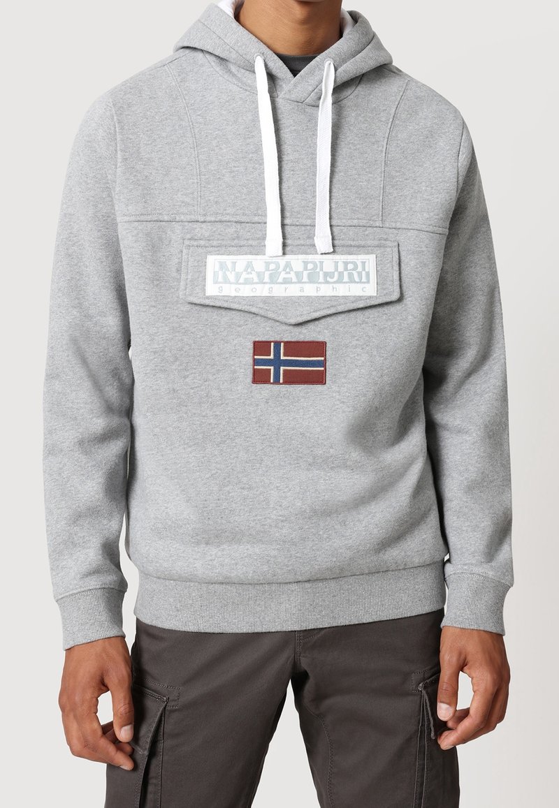 Napapijri Felpa con cappuccio - grey
