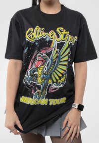 Paradiso Clothing THE ROLLING STONES AMERICAN TOUR DRAGON - Print T-shirt - black