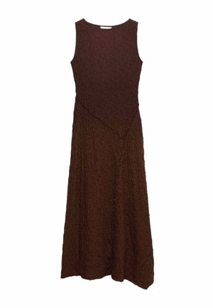 Marks & Spencer, TEXTURED MIDAXI - Gebreide jurk - chocolate