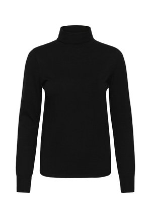 My Essential Wardrobe, MWKIR KNIT ROLLNECK PULLOVER - Trui - black