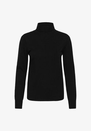 My Essential Wardrobe, MWKIR KNIT ROLLNECK PULLOVER - Trui - black
