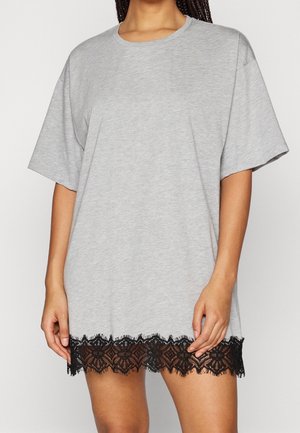 Robe en jersey - mottled light grey