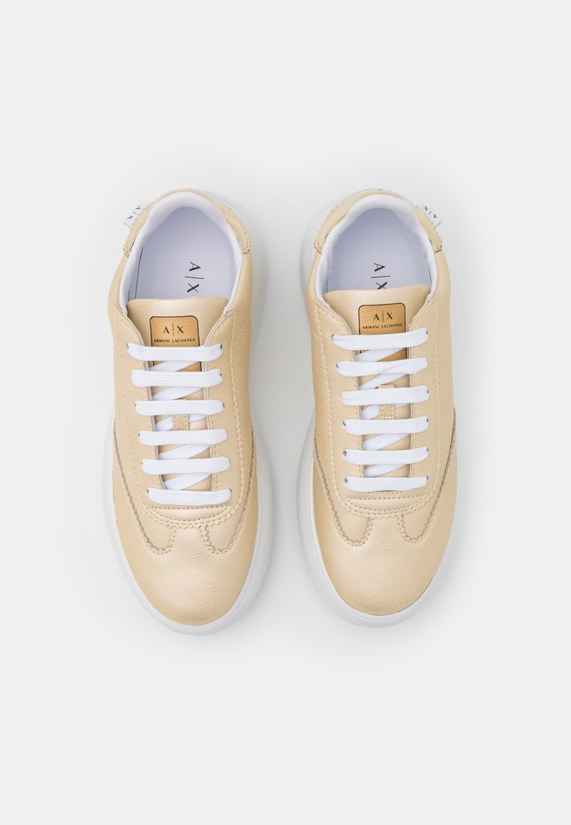 Damen Sneaker | Armani Exchange LACE UP Sneaker low gold/goldfarben - CY08958 Damen Sneaker | Armani Exchange LACE UP Sneaker low gold/goldfarben - CY08958