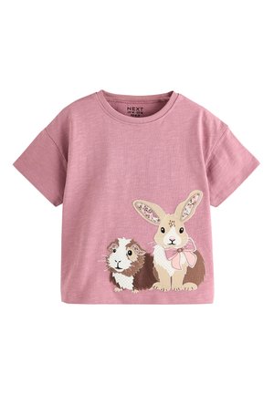 REGULAR FIT - SHORT SLEEVE - Nyomott mintás póló - pink guinea pig and bunny character