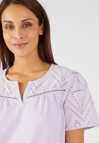 Damart BRODERIE ANGLAISE  - Camiseta estampada - mauve