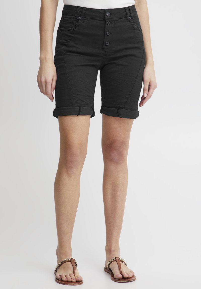 PULZ - PZROSITA - Jeans Shorts - black, Vergrößern