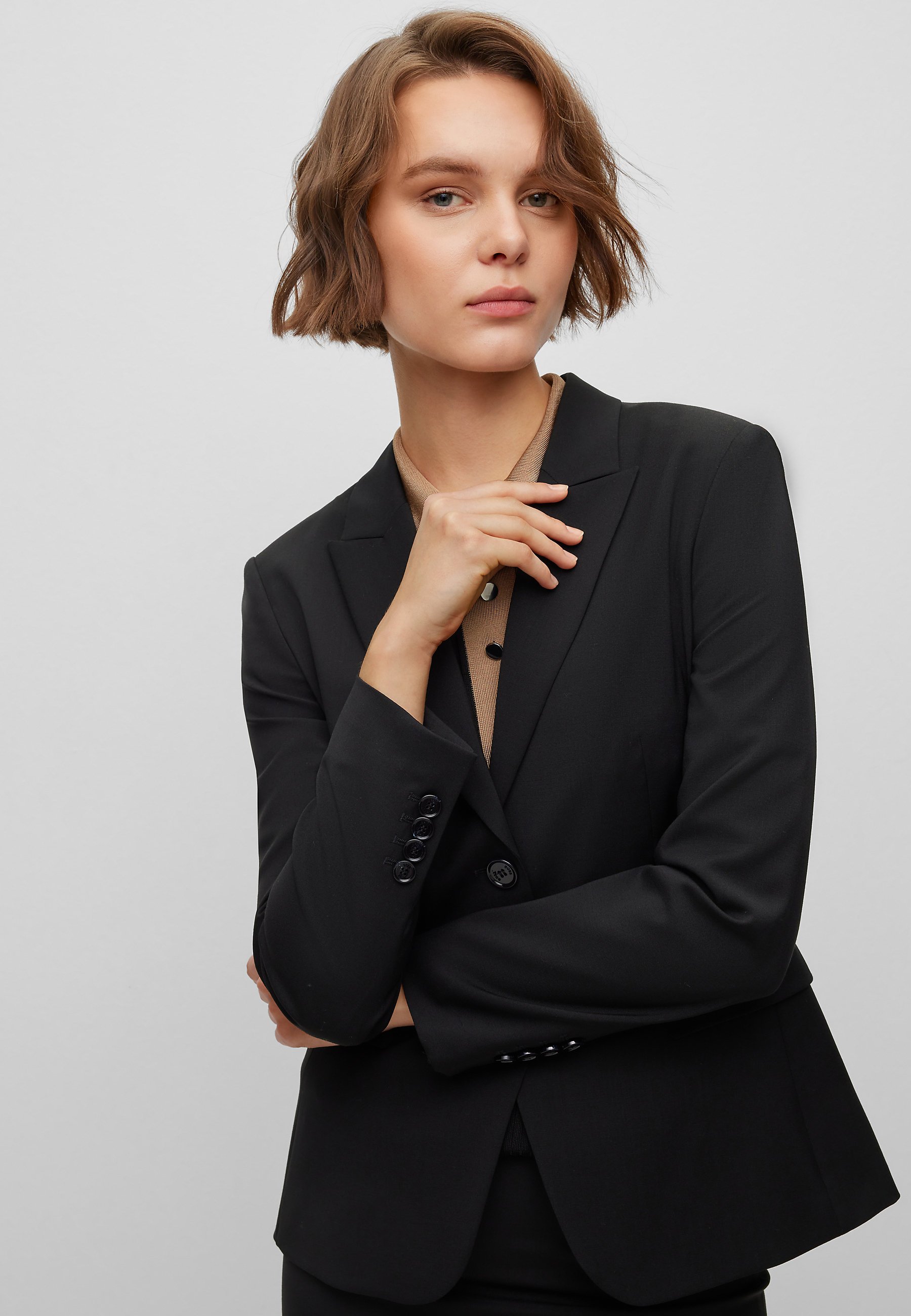 売れ筋商品|||ボス パーカー・スウェットシャツ レディース アウター JULEAH - Blazer - black BOSS JULEAH - Blazer - black - Zalando