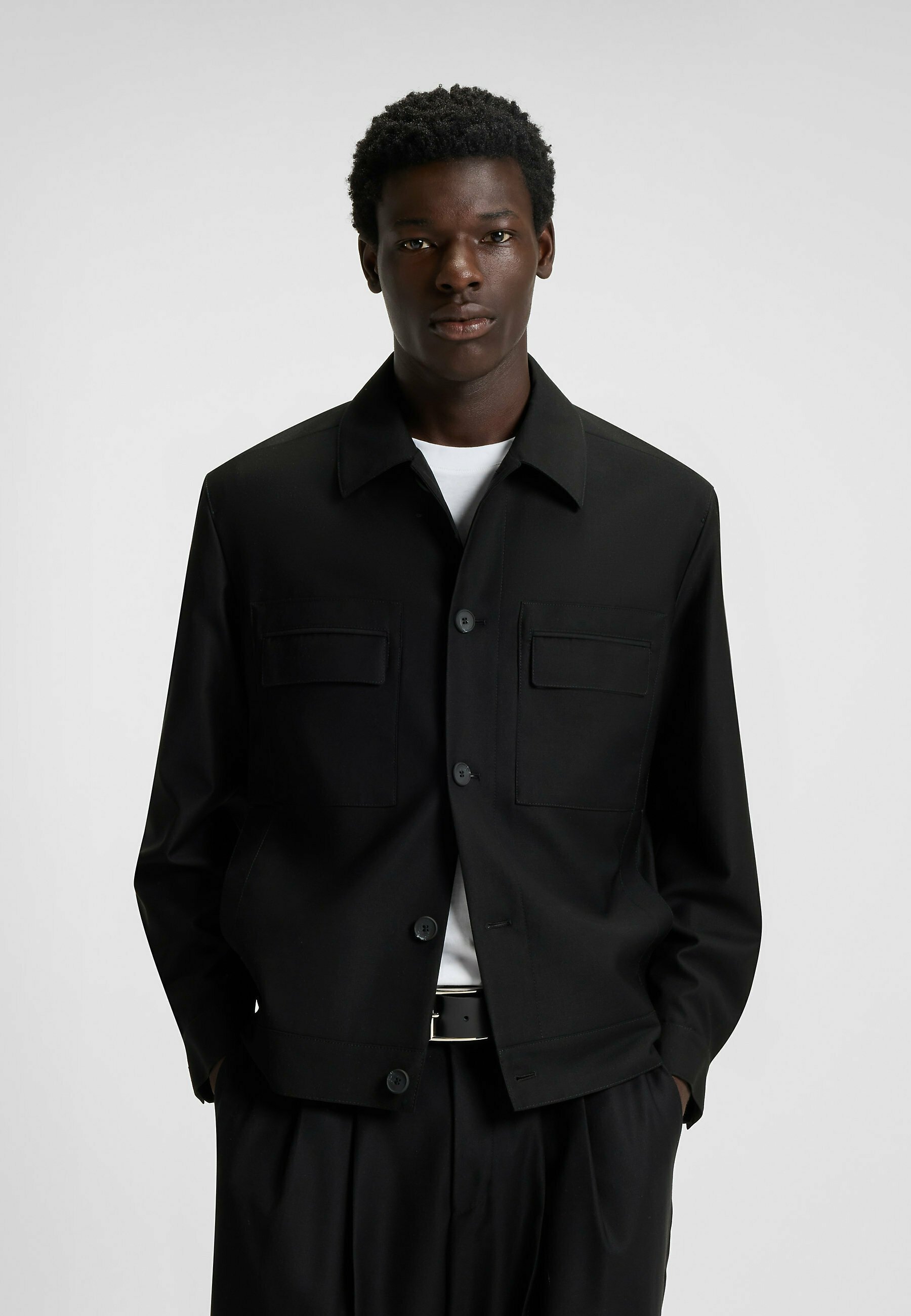 HUGO JULIANO - Summer jacket - black one/black - Zalando