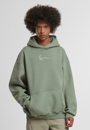 Karl Kani SMALL SIGNATURE ESSENTIAL - Džemperis su gobtuvu - green