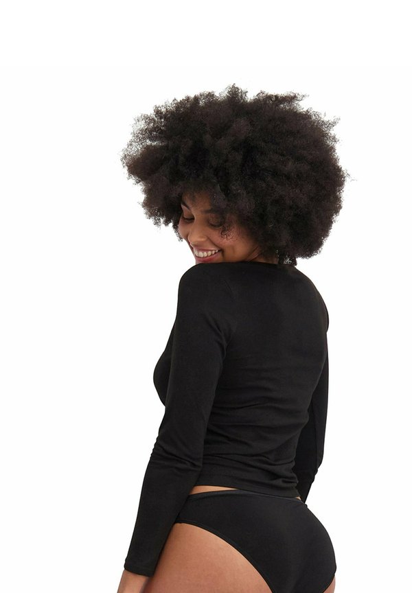 4ER PACK - LARA LONGSLEEVE RUNDHALS UNI - Undershirt - schwarz4