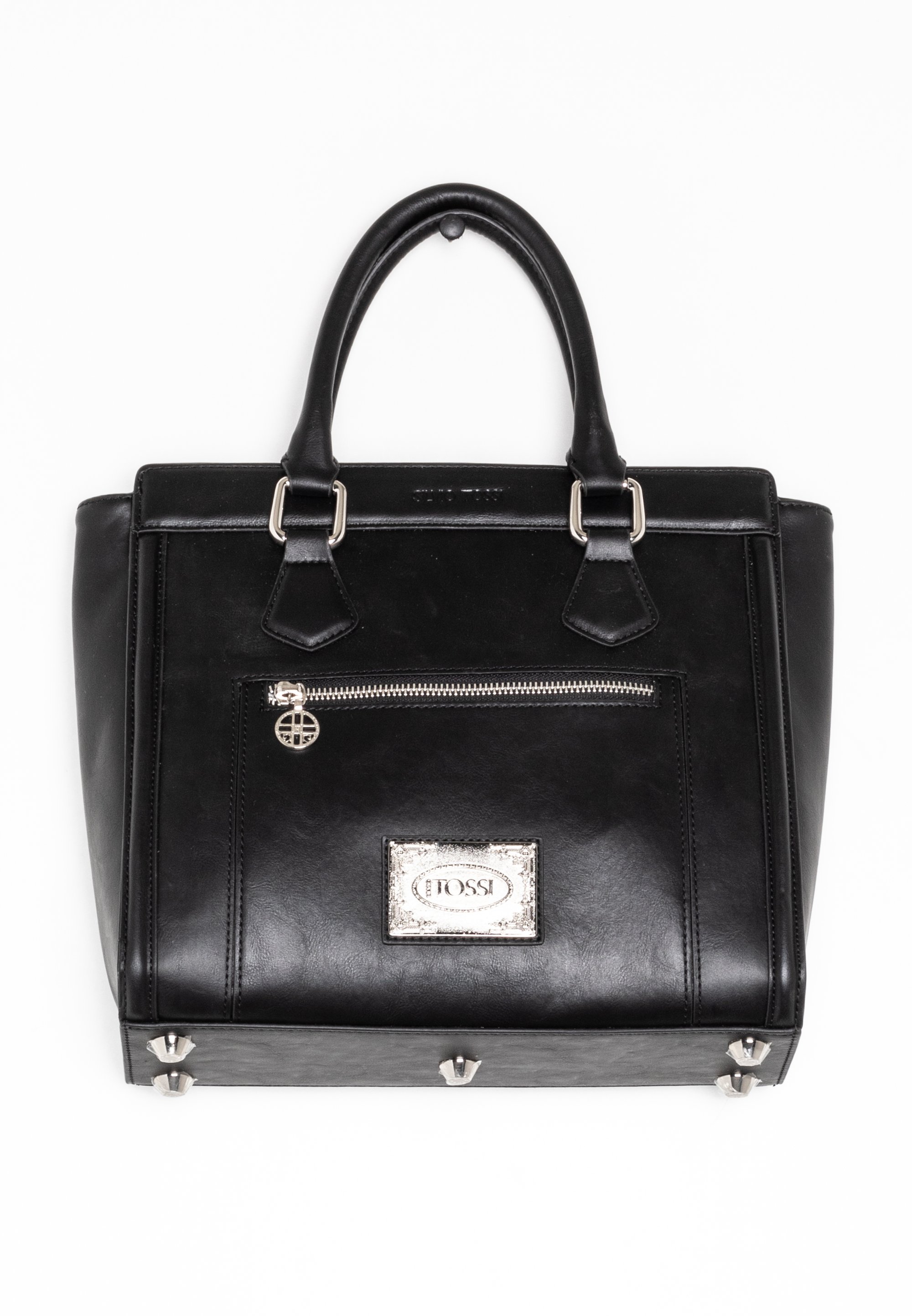 Handtaschen Lackleder Silvio Tossi Handtasche Schwarz