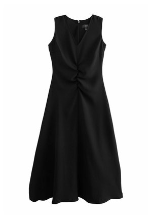 TALL FIT - SLEEVLESS RUCHED MIDI  - Maksimekko - black