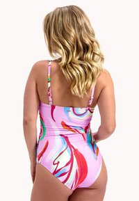 Cyell BANDEAU - Jednodílné plavky - roze meerkleurig