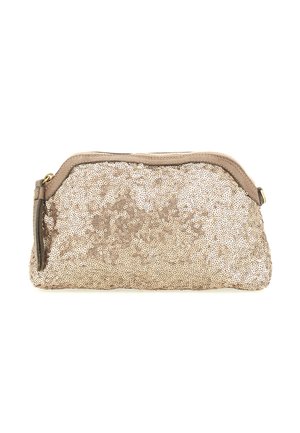 Borsa a tracolla - bianco oro t taupe