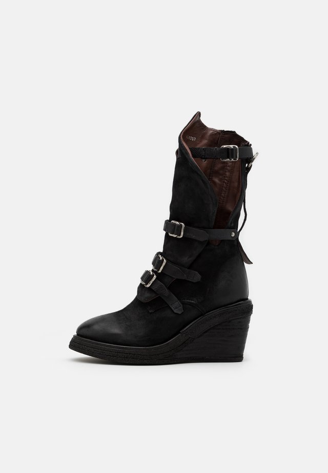 Wedge boots - nero