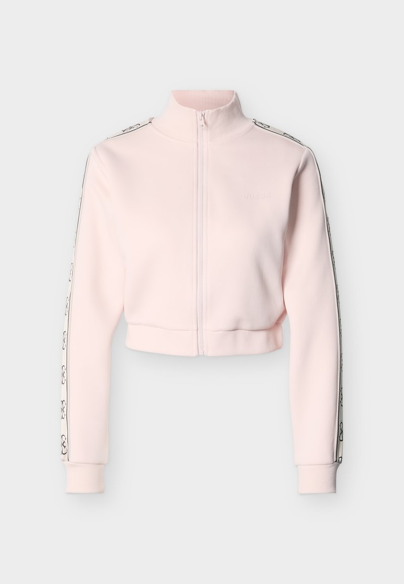 Guess NEW BRITNEY CROP ZIPPED - Sweater met rits - pink serenade ...