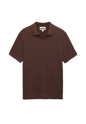 Marks & Spencer, RICH TEXTURE OPEN NECK - Polo - sable