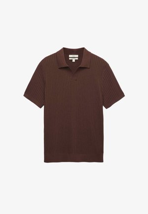 Marks & Spencer, RICH TEXTURE OPEN NECK - Polo - sable