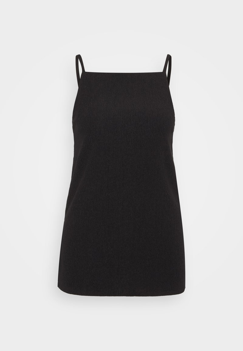 Calvin Klein CRINKLED CAMI - Top - black/nero - Zalando