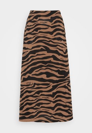 Vero Moda VMSHILAH NAJA SKIRT - Φούστα σε γραμμή Α - brown lentil/perla