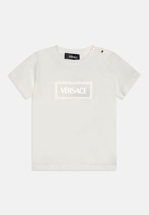 Versace BABY DAMIER LAMINETE PRINT UNISEX - Camiseta estampada - white/gold