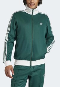 adidas Originals Majica s kapuljačom i patentnim zatvaračem - collegiate green