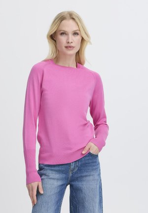 LONG CUFF - Svetrík - phlox pink