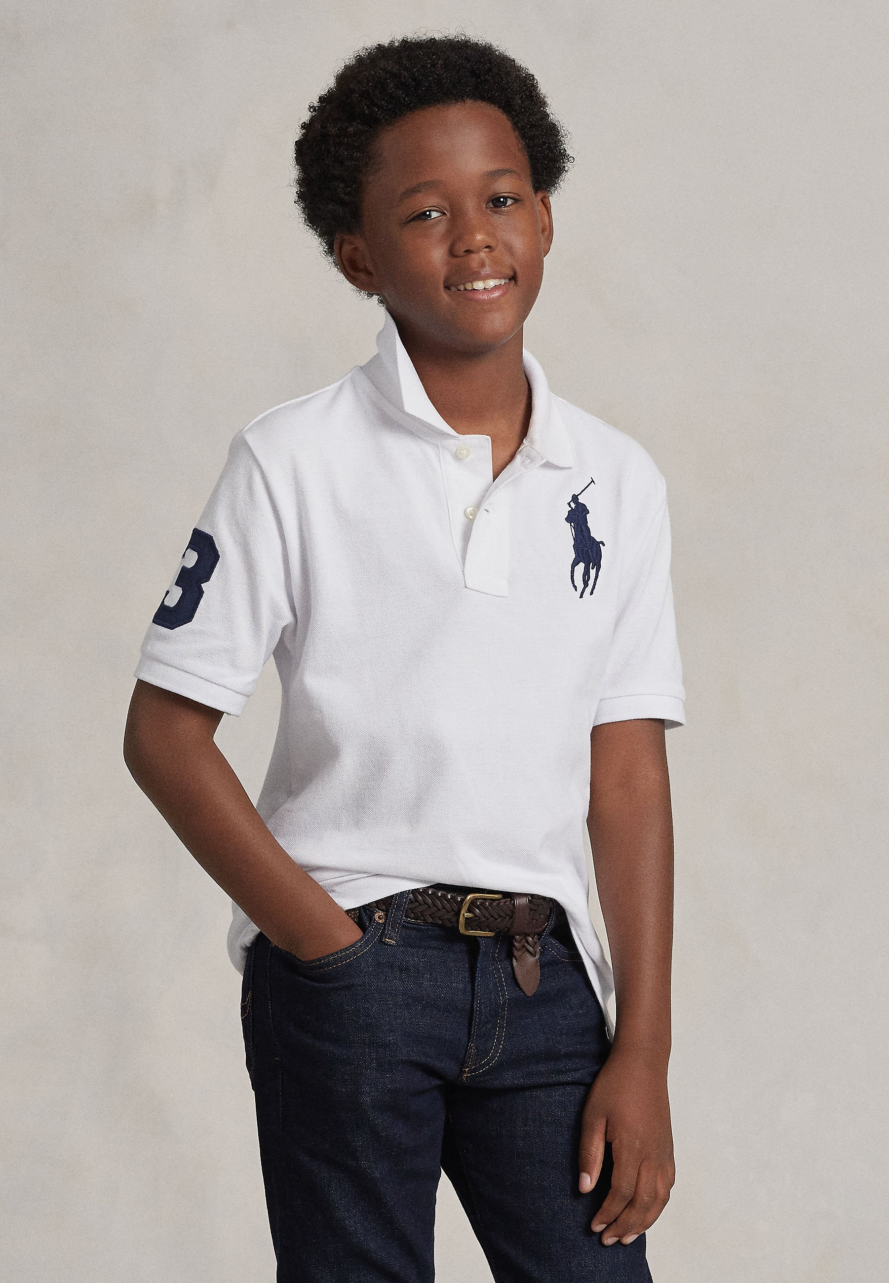 Polo Ralph Lauren BIG PONY COTTON MESH POLO SHIRT 7-14Y - Polo