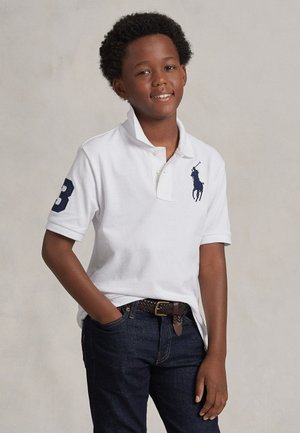 Polo Ralph Lauren BIG PONY COTTON MESH POLO SHIRT 7-14Y - Polo - white