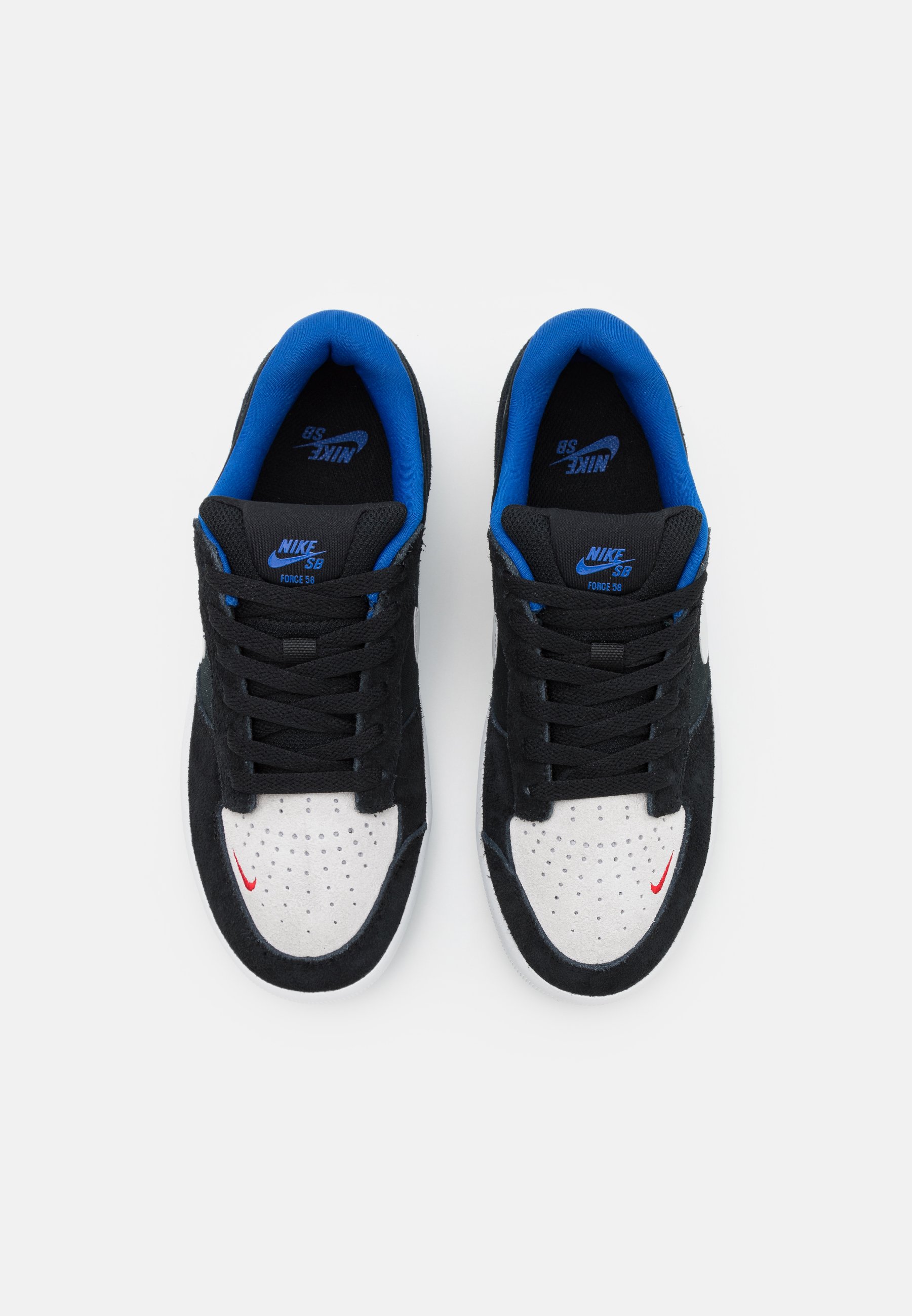 Nike SB FORCE 58 UNISEX - Trainers - black/photon dust/sport  royal/university red/white/black - Zalando.co.uk