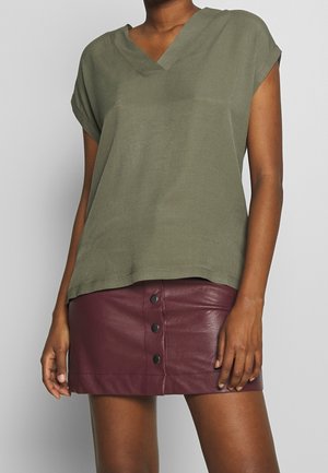 Bluse - khaki