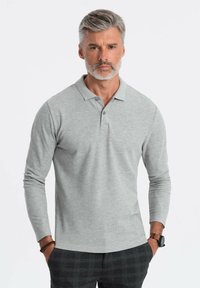 Ombre - WITH POLO COLLAR - Langarmshirt - grey melange Thumbnail-Bild 1