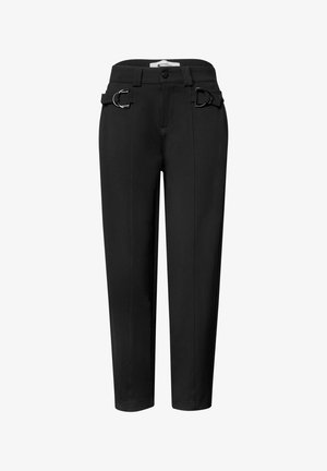 Street One, BARREL LEG HOSE MIT SCHNALLENDETAIL - Pantalon classique - black