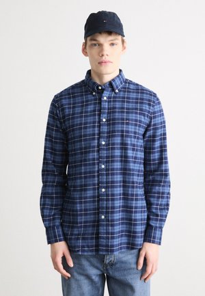 BRUSHED EASY CHECK SHIRT - Shirt - aegean sea