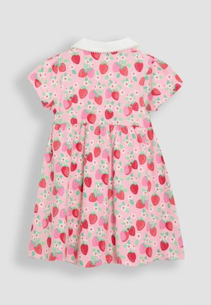 JoJo Maman Béb�é REGULAR FIT - PETER PAN COLLAR FRONT - Shirt dress - pink strawberry floral
