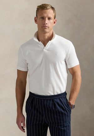 CUSTOM SLIM FIT STRETCH MESH POLO SHIRT - Pólóing - white