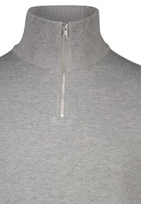Lindbergh HALF ZIP - Jersey de punto - grey stone mix