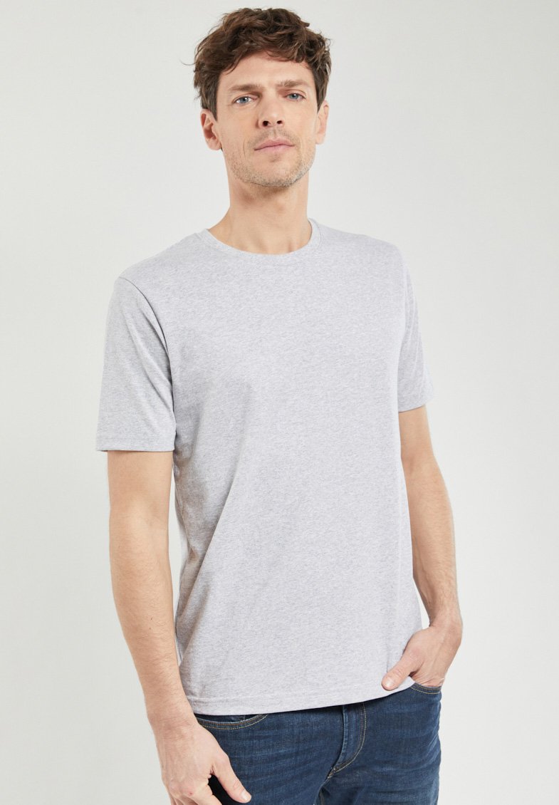 Armor lux UNI LÉGER - T-shirt basique - gris chiné