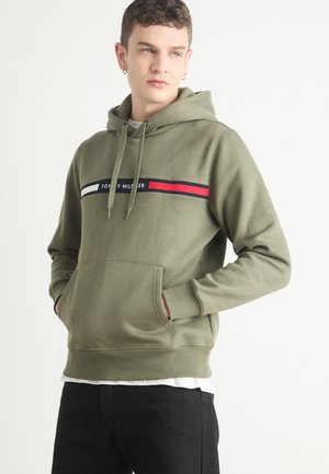 Tommy Hilfiger CHEST INSERT HOODY - Jersey con capucha - green
