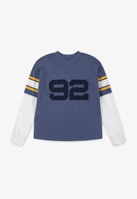 Abercrombie & Fitch FOOTBALL HANGDOWN TEE - Long sleeved top - vintage indigo