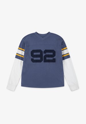 FOOTBALL HANGDOWN TEE - Langærmet T-shirt - vintage indigo