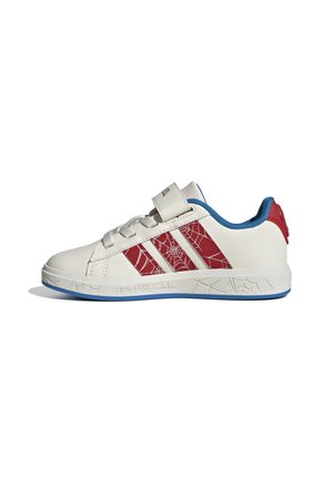 GRAND COURT SPIDER-MAN EL K - Road running shoes - cloud white/pure ruby/bright blue