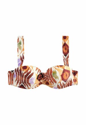SHAPING PADDED BANDEAU STANDARD - Bikini-Top - brown aztec