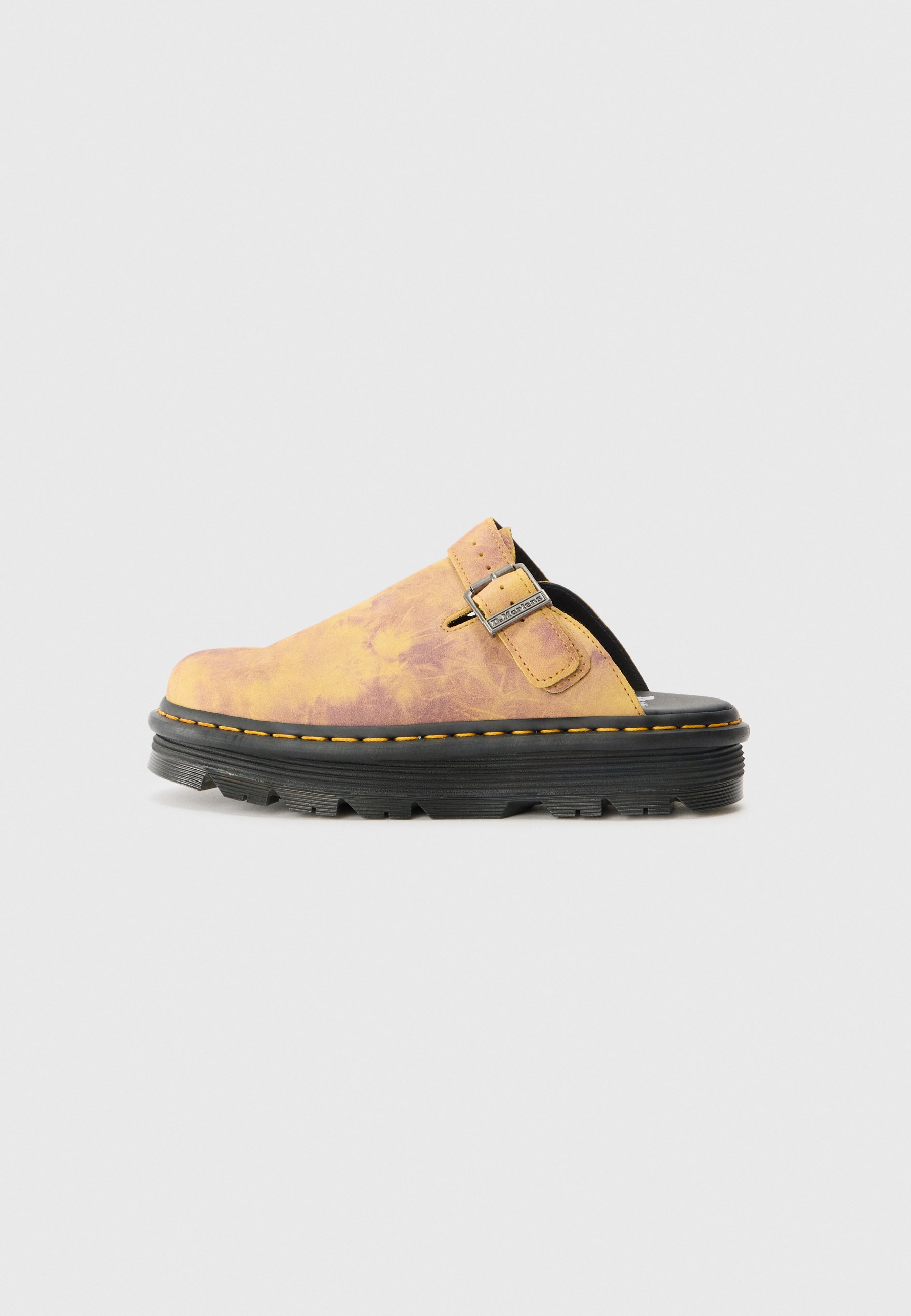 Martens ZEBZAG Mules burnt yellow/grunge tie dye/dark
